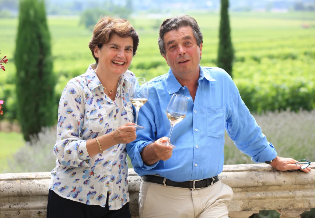 Denis Dubourdieu e a esposa Florence