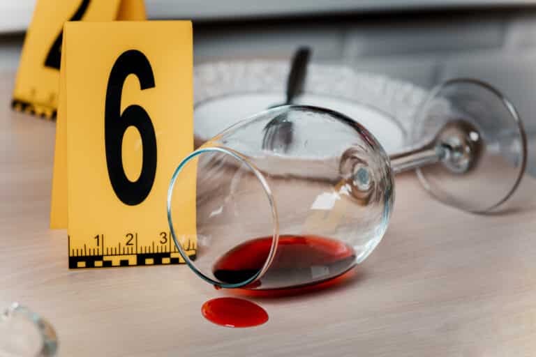 Representação de vinho falsificado